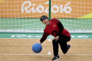 Goalball sports icon - horizontal
