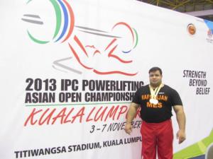 Mansour Pourmirzaei Mansour Pourmirzaei - Paralympic Athlete of the Month November 2013