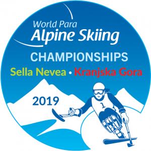 the official logo of the 2019 World Para Alpine Skiing Championships
